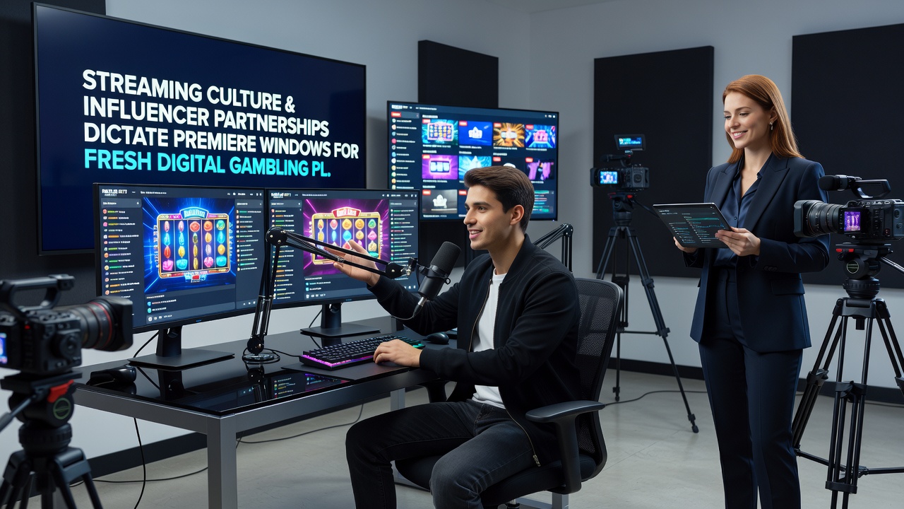 Influencers collaborating with digital gambling platforms during premiere events